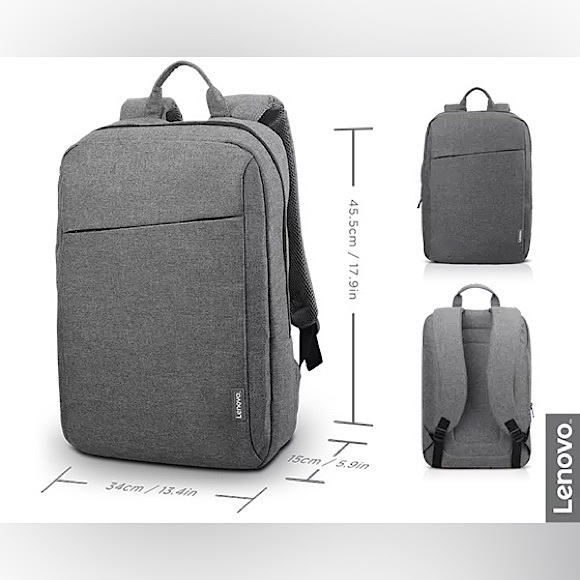 🆕 Lenovo 15.6" in. laptop Grey Lightweight School /Work /Trips Backpack B210 🎒 - Picture 5 of 15